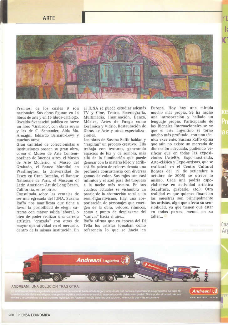 Susana Raffo - Revista Dirigencia 2008 